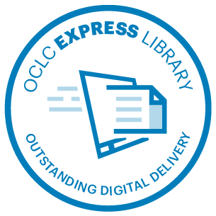 OCLC Express Library badge. "Outstanding Digital Delivery"