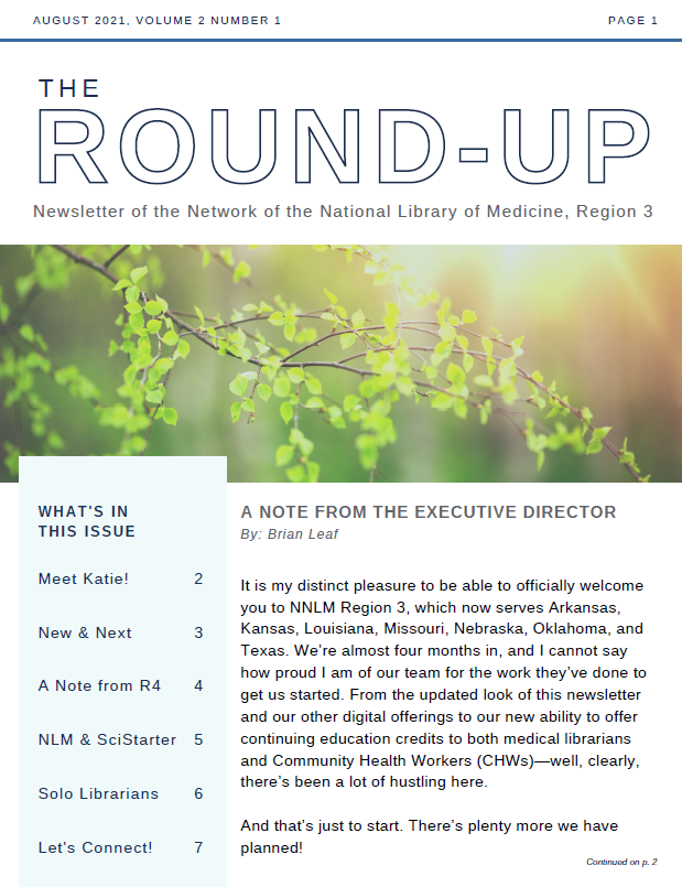 The Round Up - August 2021 Cover