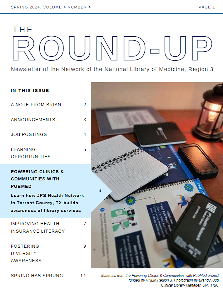 Cover of Round Up Newsletter for Spring 2024, Volume 4, Number 4