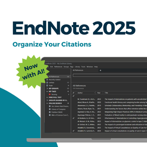 Promotional image for Endnote 2025: Organize Your Citations Lunch & Learn events