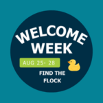 Welcome Week 2025 Promotion for Find the Flock on Aug 25-28