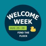 Welcome Week 2025 Promotion for Find the Flock on Aug 25-28